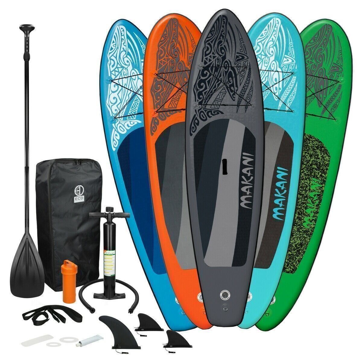 Schlauchboote, Kajaks & Kanus: Aufblasbarer StandUp Paddle 320cm Grün – Neu und originalverpackt aus Wallenwil von toesstal-vertrieb 2