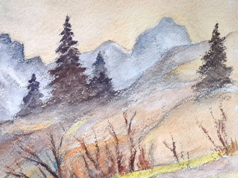 Dipinti: Aquarell Ferdinand Meyer-Streiff Eggstock Sernft 1987 GL – Usato da Rheinfelden venduto da Badelus 7