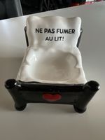 Pot cendrier lit céramique design NE PAS FUMER AU LIT !