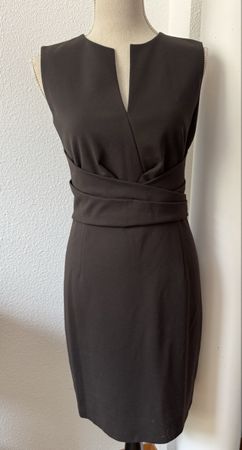 Robe AKRIS PUNTO, taille 36, brune, viscose elastan