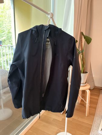 Jack Wolfskin Texapore Rain Jacket Women Size S Navy