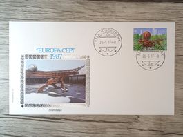 TR51 Enveloppe + Timbre Suisse 1987