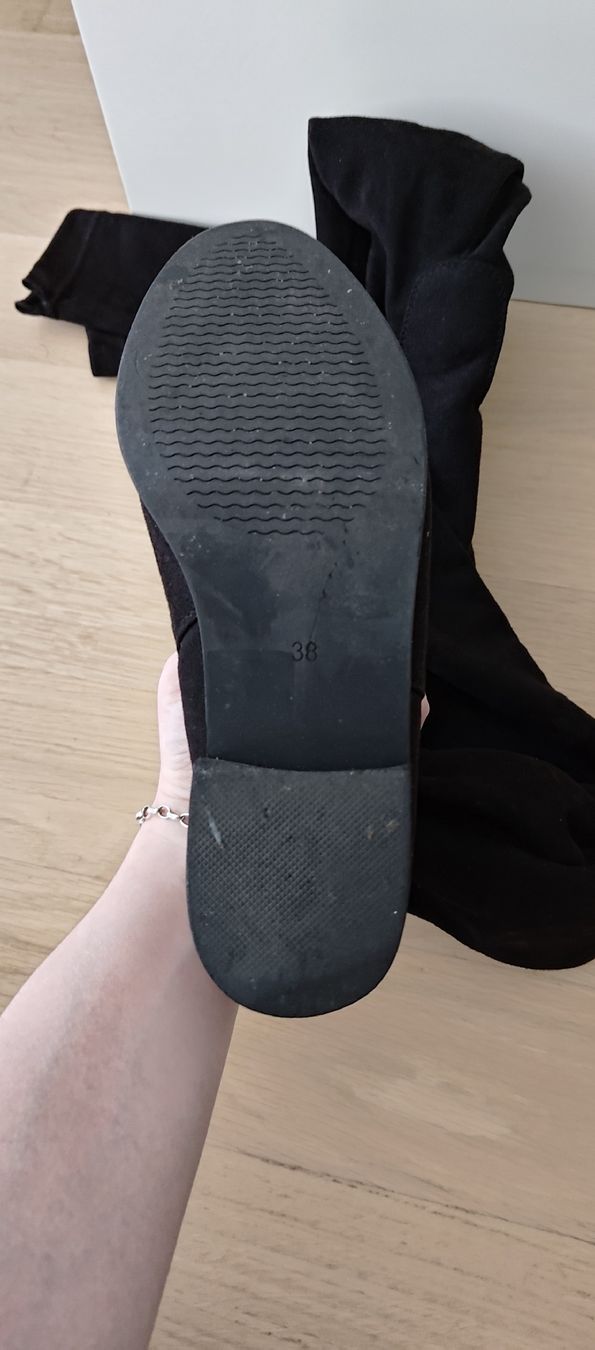 Scarpe da donna: Schwarze stoff Stiefel | Grösse 38 – Usato da Schwerzenbach venduto da VityaCrafts 4