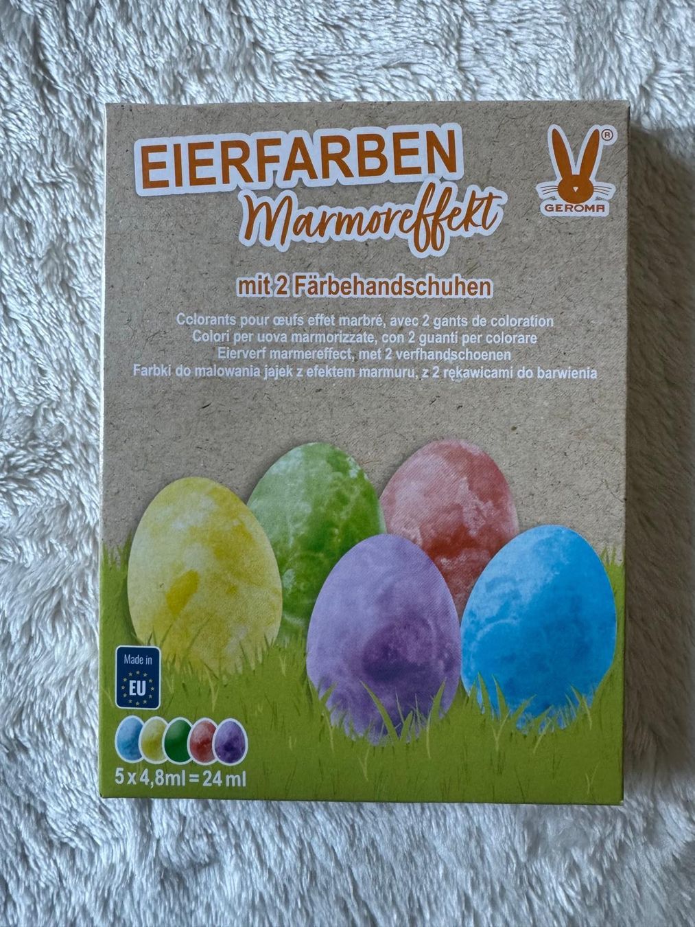Tutte le decorazioni: Ostereier Farben Set Marmor Effekt, NEU & Original! – Nuovo e nell'imballaggio originale da Bottenwil venduto da topshop