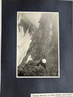 Antike Foto, Bergsteigen, Bündner Berge, Rasica, Abstieg