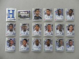 Panini Fussball WM Brasil 2014 Honduras 18 Stück 393 - 411