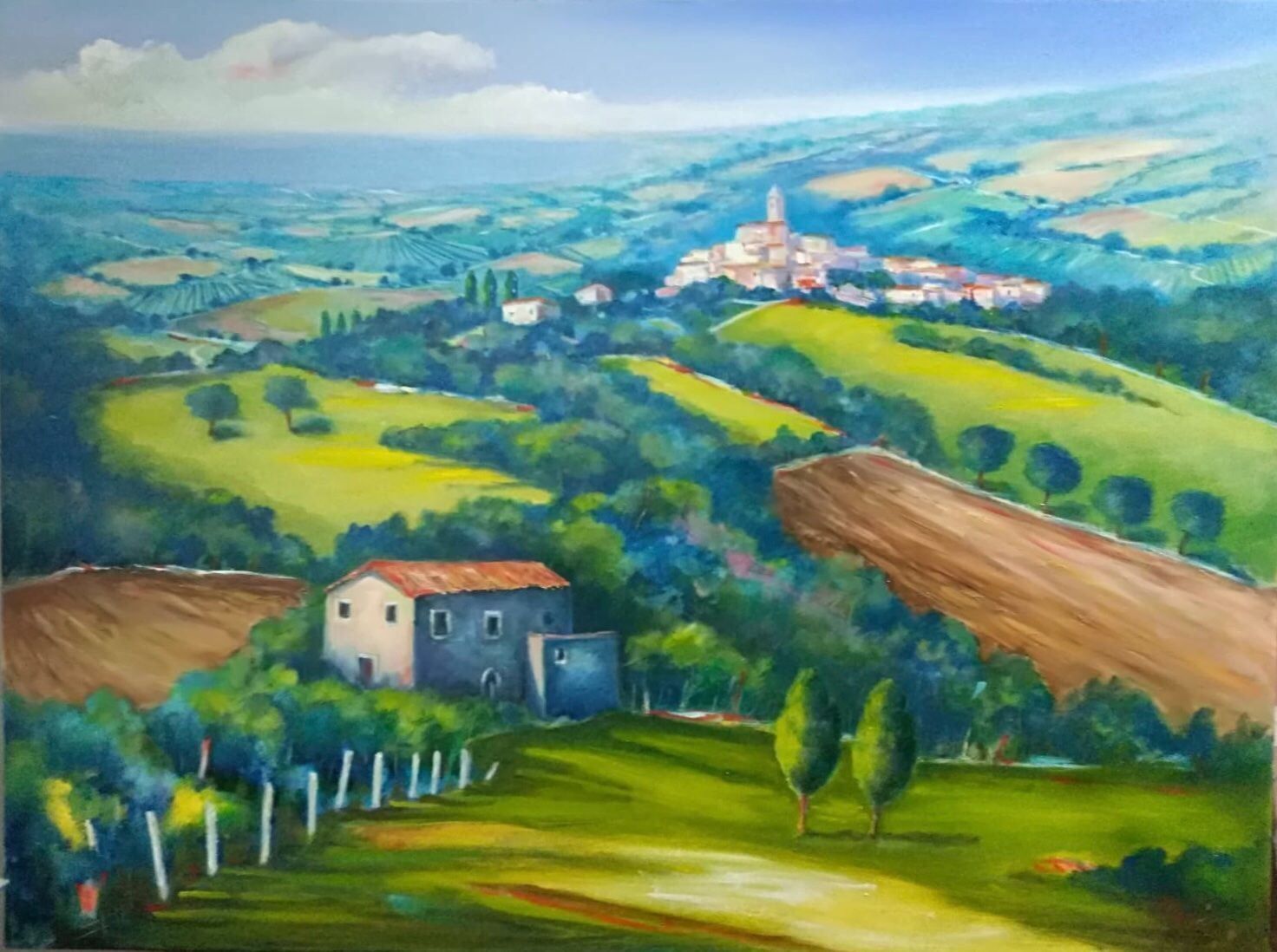 Dipinti: - Italienisches Gemälde - 80x60cm – Nuovo e nell'imballaggio originale da Basel venduto da mar_rlr9 1