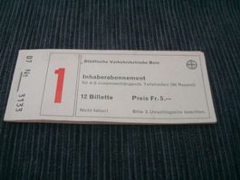 Abonnement - SVB - Städtische Verkehrsbetriebe Bern