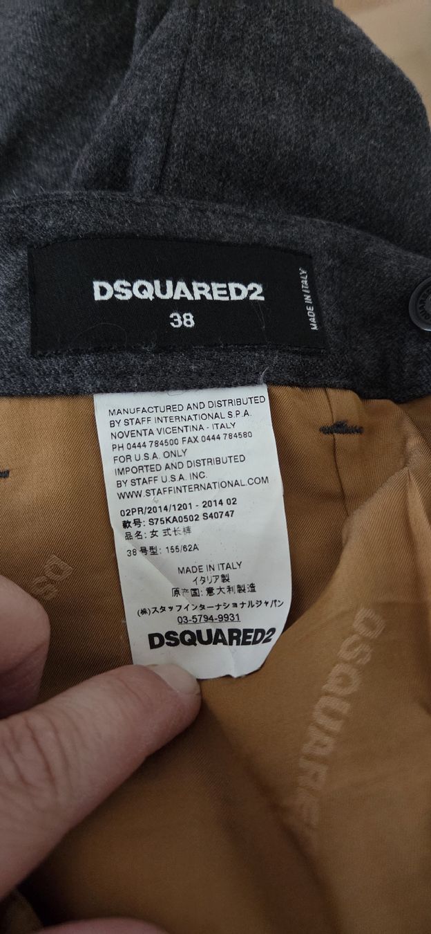 Dsquared2 Pantaloni: Dsquared2 Hose Wolle dunkelgrau Grösse 34  – Usato da Hellbühl venduto da Veci02 5