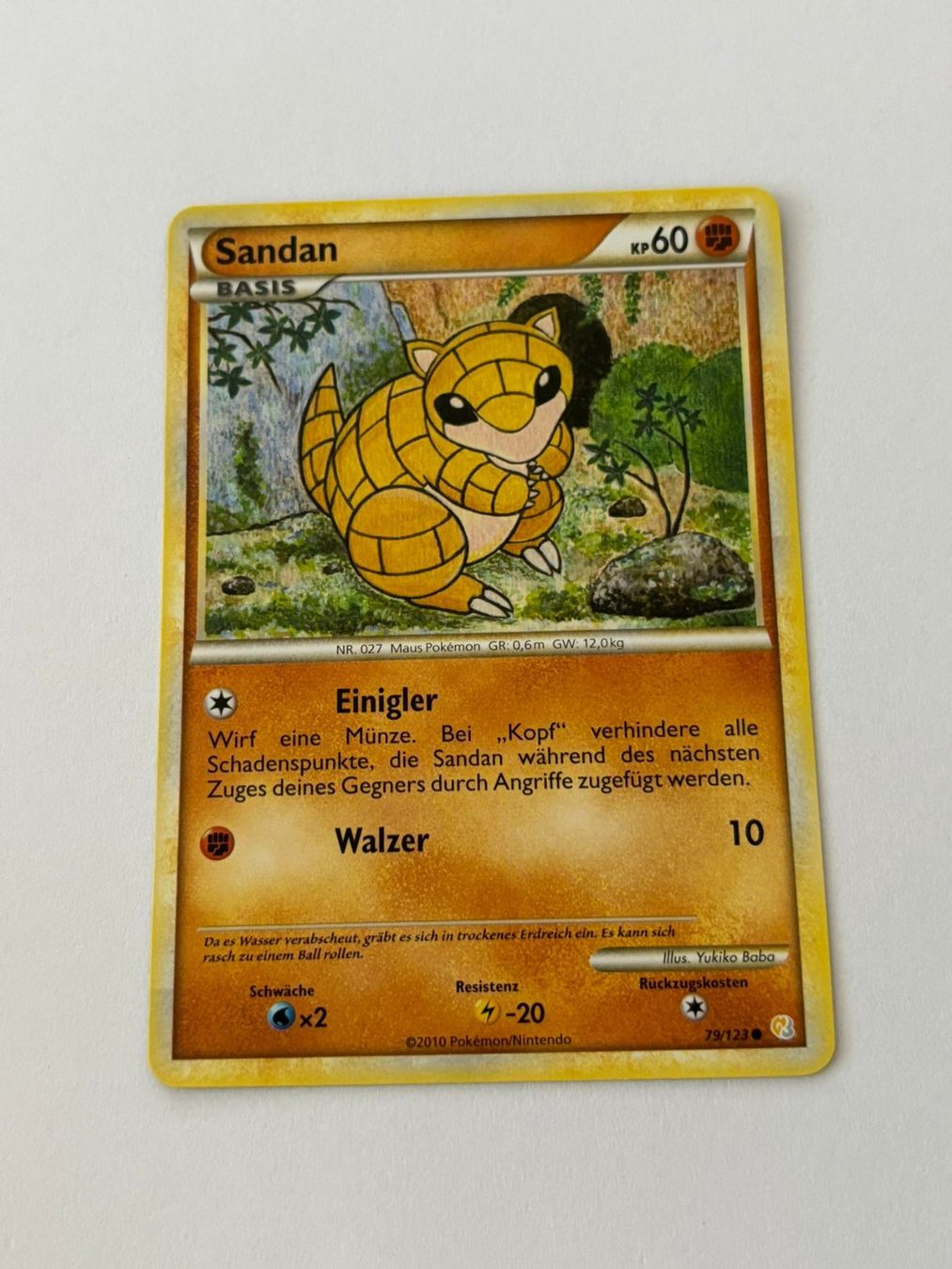 Pokémon Carte collezionabili: Pokemon-Karte Sandan 79/123 – Usato da Herisau venduto da Seyashop1