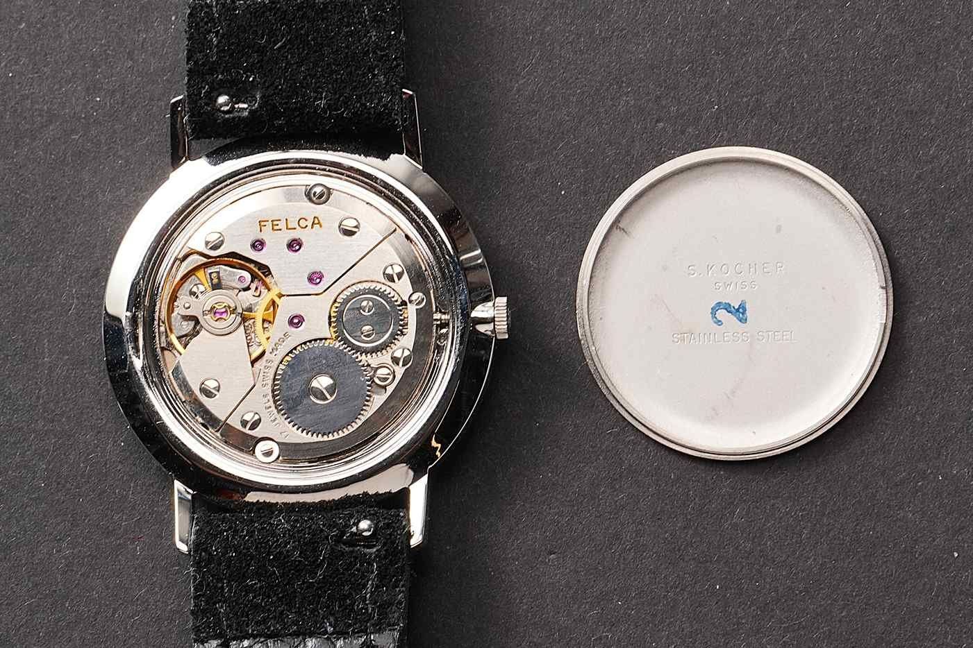 Orologi: ESKA St. Moritz vintage ultra thin lapis lazuli "night sky" – Usato da Luzern venduto da ChronoScope6004 3
