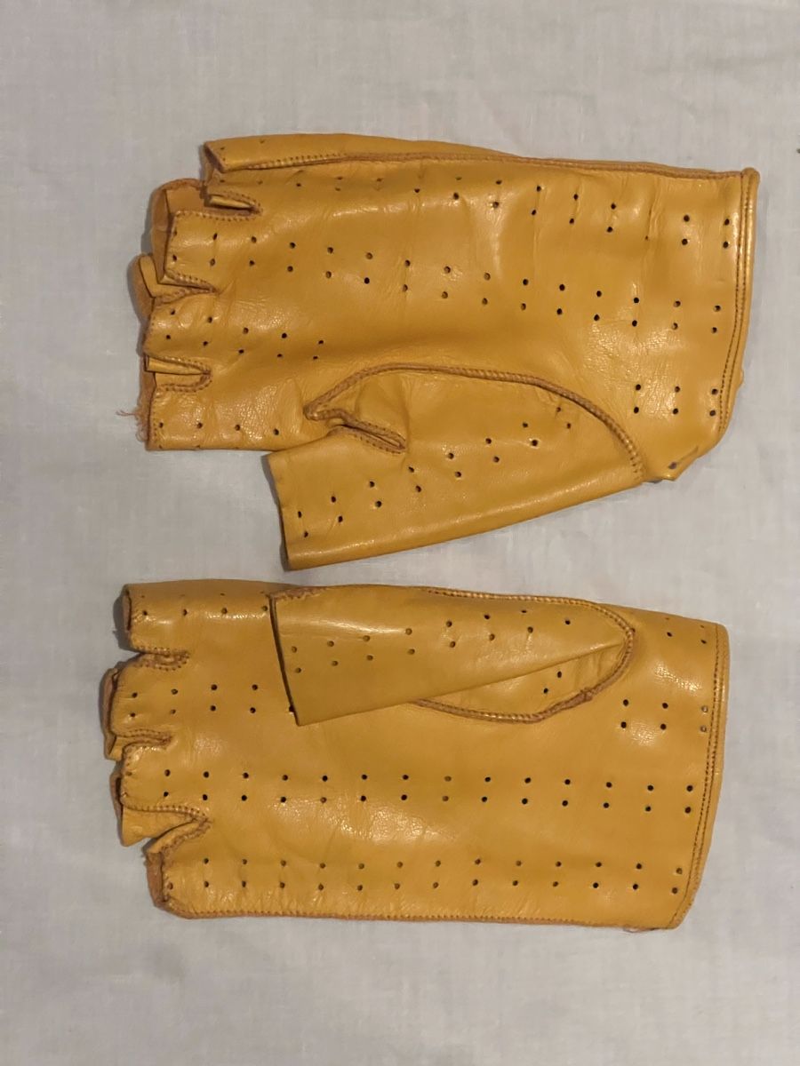 Guanti & manicotti: Lederhandschuhe Fingerlos gelb leicht gebraucht – Usato da Zürich venduto da mar_t979 1