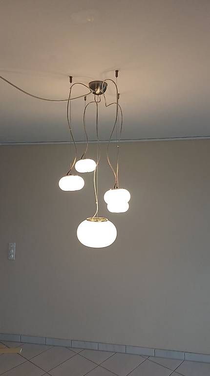 Kronleuchter & Deckenlampen: Deckenleuchte "Blow", Pendel, 5-teilig, weiss – Gebraucht aus Schenkon von erwin-53