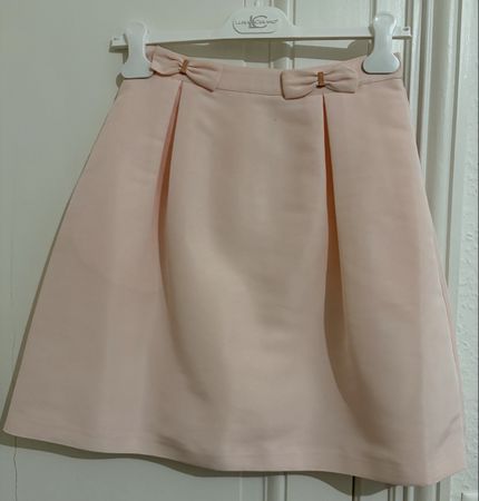 Jupe Ted Baker rose avec nœuds