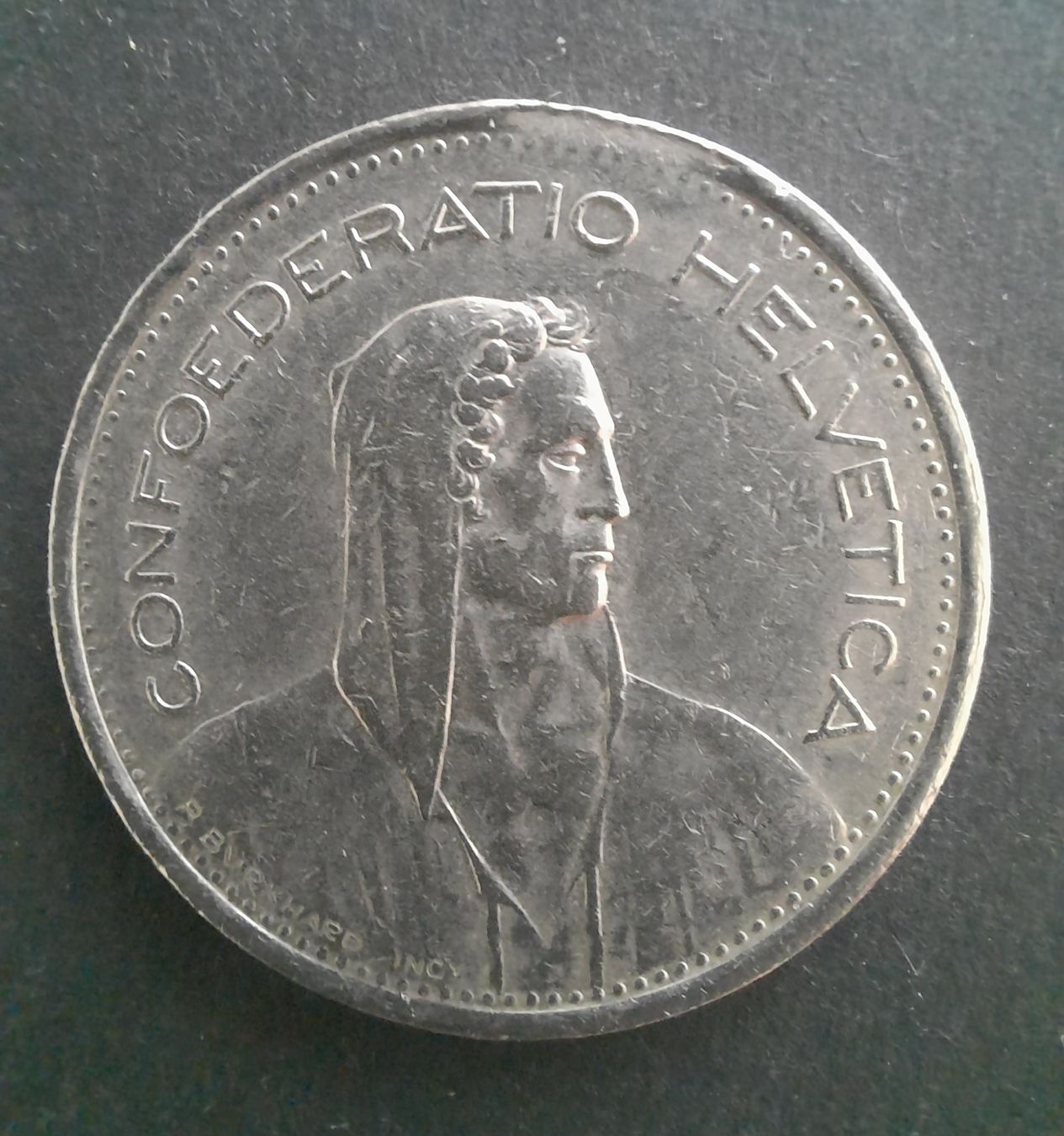 Tutti le monete: 5 Fr. - Fünfliber, 1970, Abart – Usato da Zürich venduto da Limmatufer
