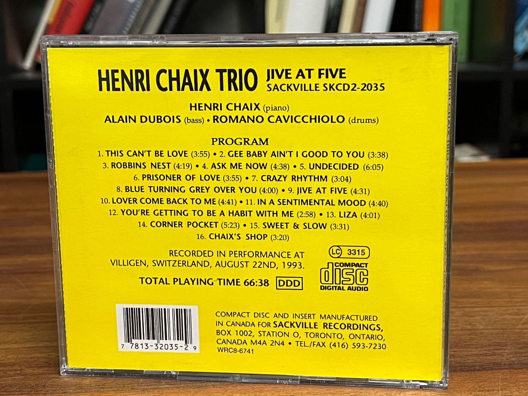 CDs: Henry Chaix - Jive at Five - RA11D – Gebraucht aus Küsnacht ZH von Jazztilldawn 1