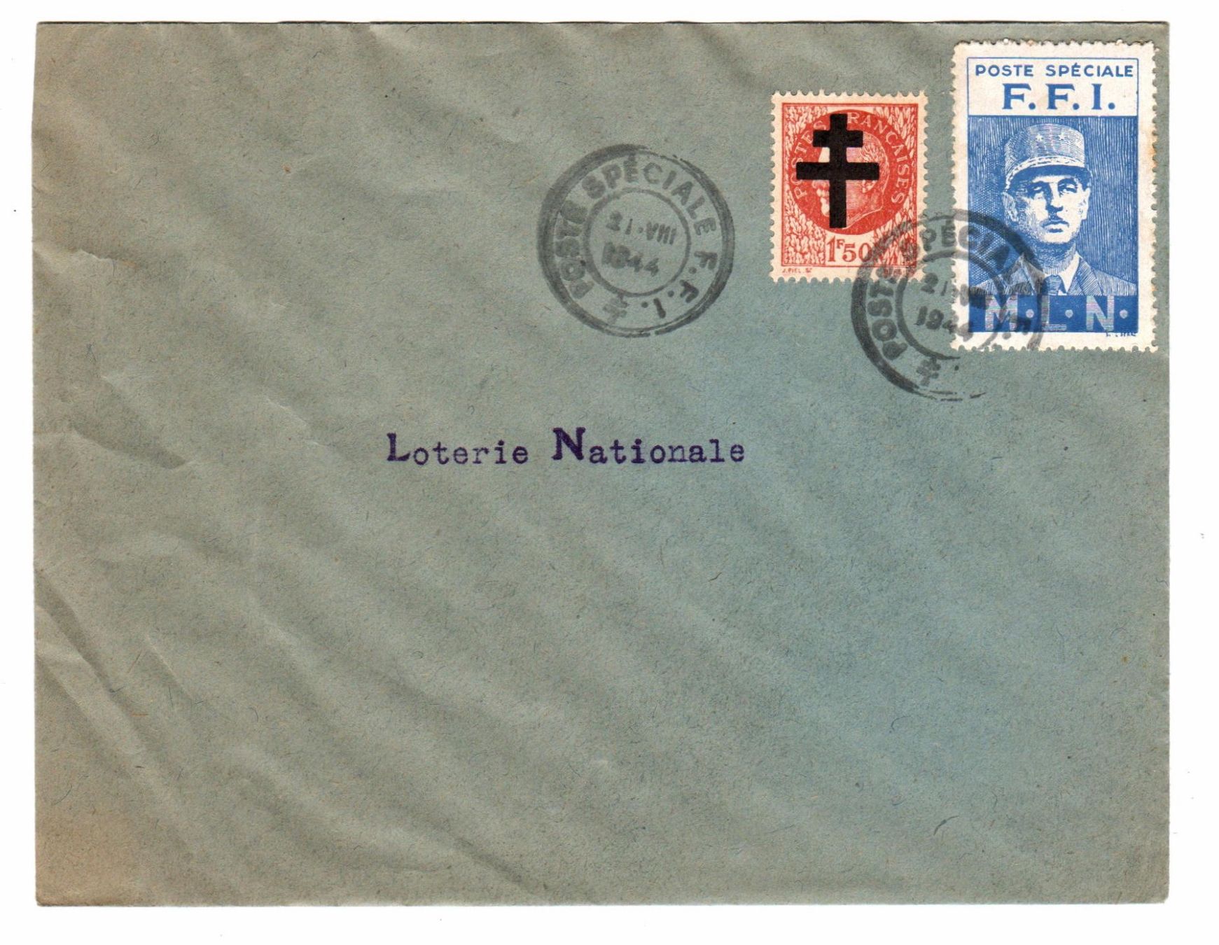 Tous les timbres: France - Libération - Poste spéciale F.F.I. - 21 août 1944 – D'occasion à Chavornay par 4dphila