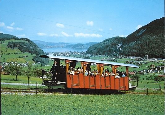 Cartoline postali: STANSERHORN-BAHN Drahtseilbahn – Nuovo (secondo la descrizione) da Jona venduto da philajona