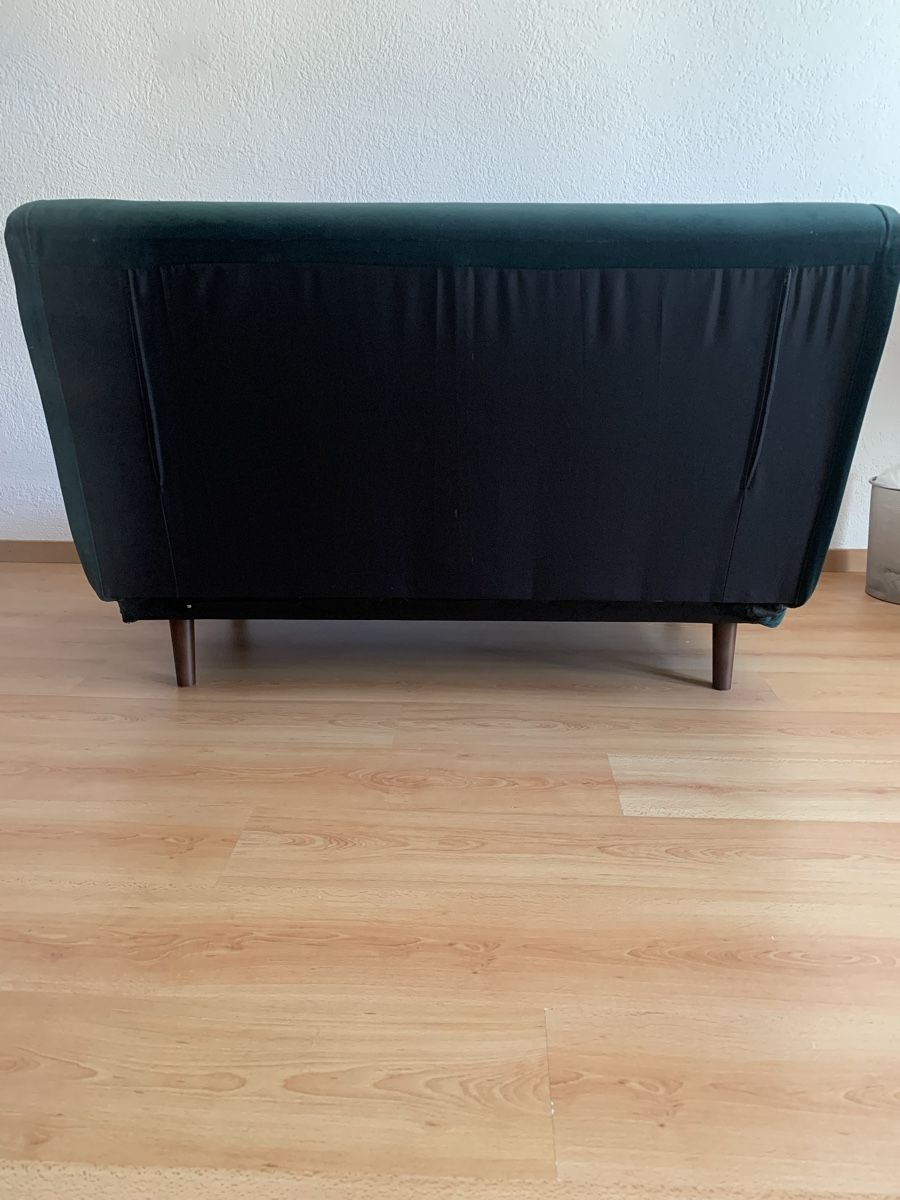 Divani: Schlafsofa aus Samt smaragdgrün – Usato da Zürich venduto da bichsumuesli 2