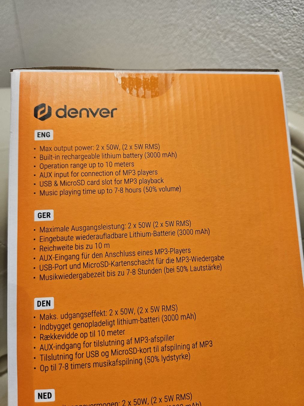 Casse acustiche: Denver BTV-230MK2 Bluetooth Speaker - Top Preis! – Nuovo e nell'imballaggio originale da Matzingen venduto da seme_products 5