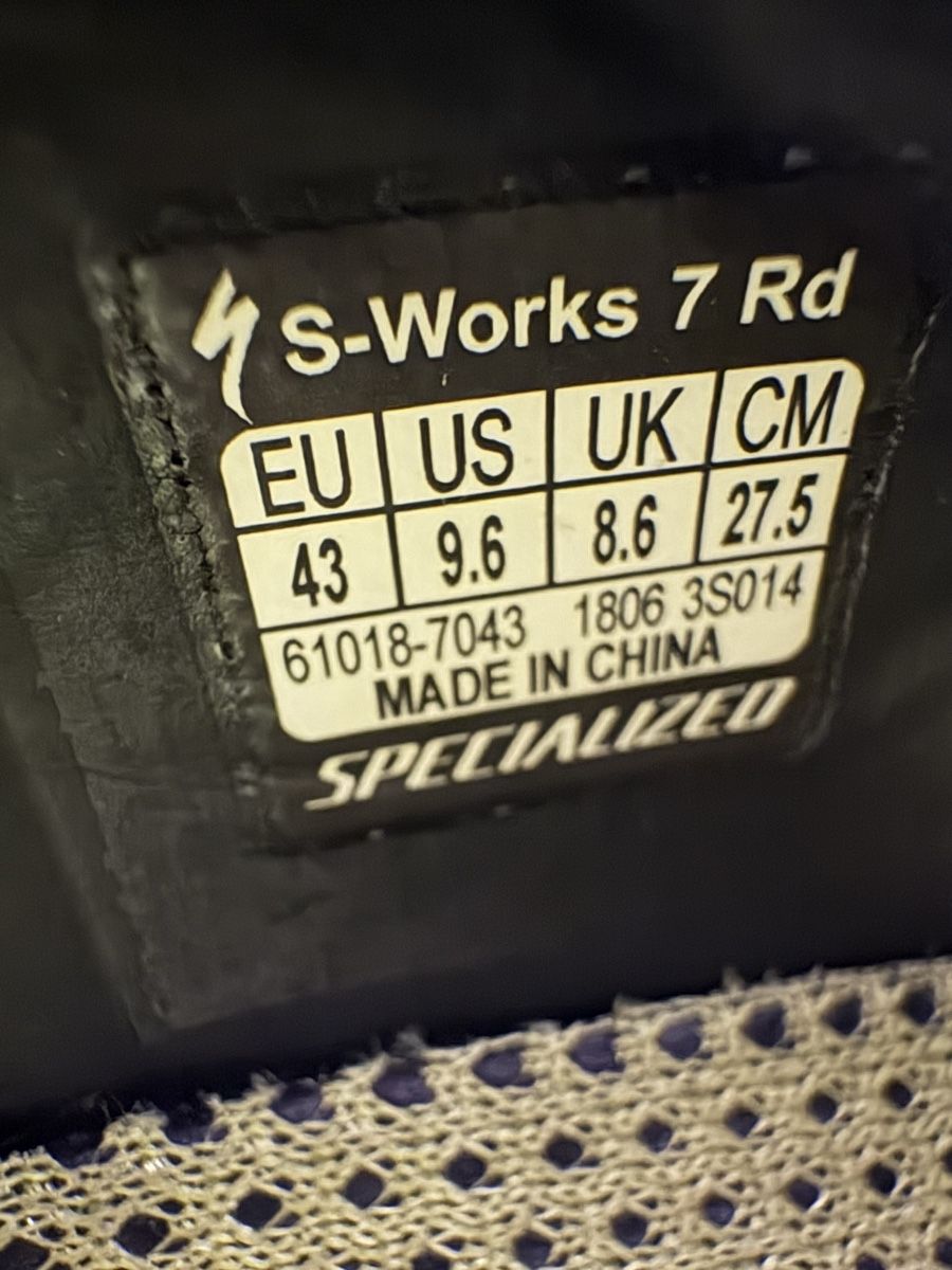 Specialized Scarpe da uomo: Specialized S-Works Road Rennradschuhe Grösse 43 – Usato da Düdingen venduto da koala2000 3