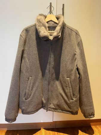 Made in Italy Mink Collar Jacket (Loro Piana Storm System)
