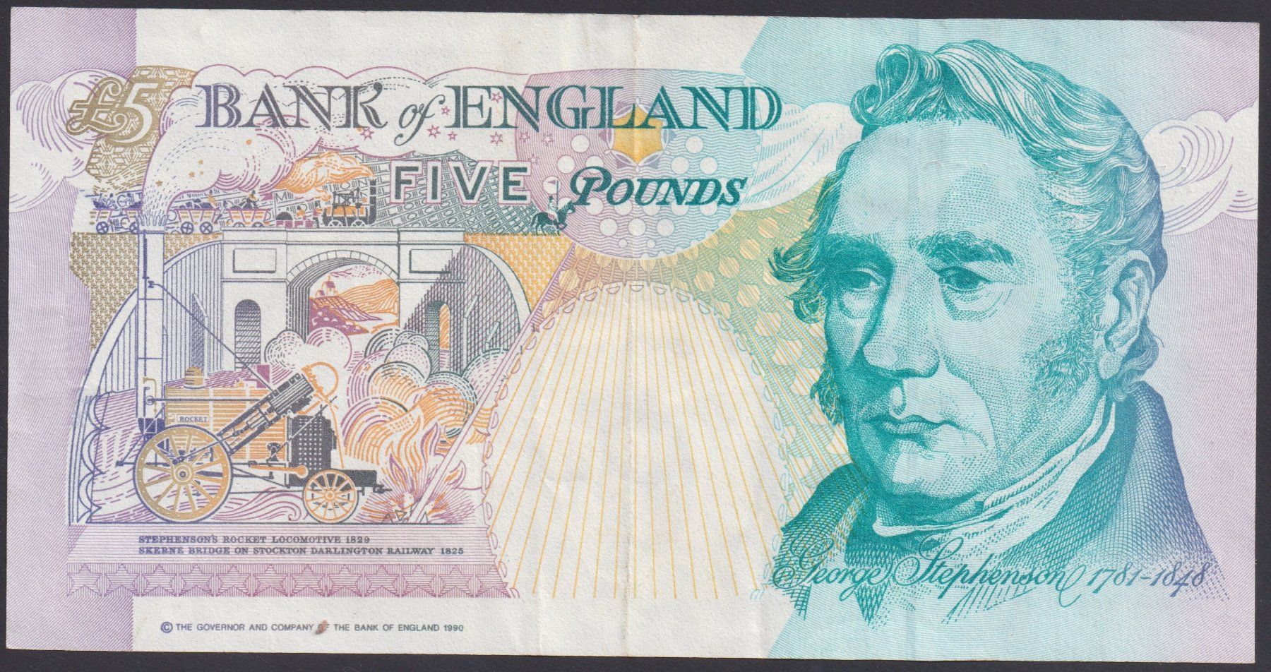 Banconote: England 5 Pounds 1993 – Usato da Brugg AG venduto da banknoten_muesli 1