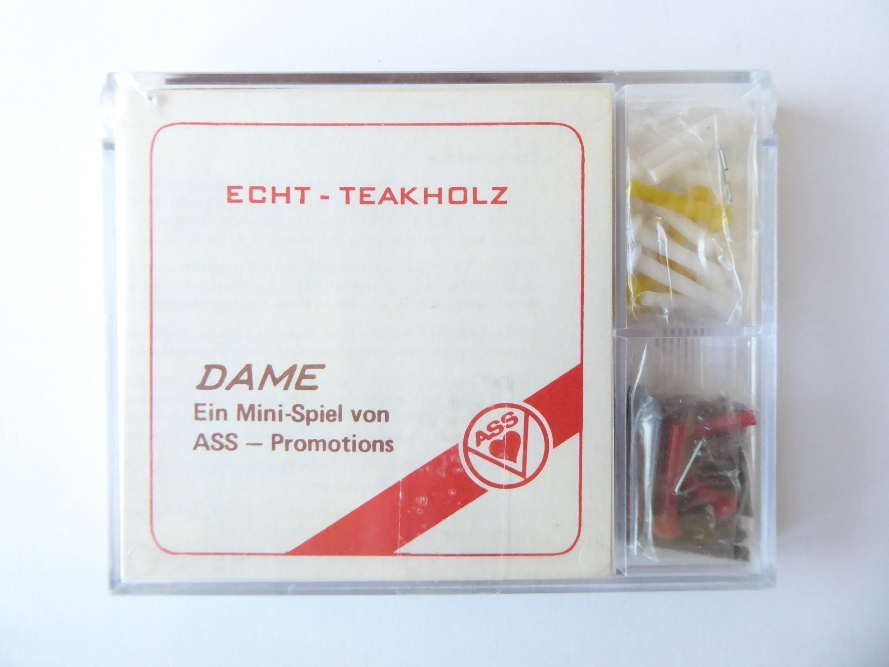 Jeux: Mini Spiel Dame, Teakholz, ASS, neu – Neuf avec emballage d'origine à Turbenthal par TopToys