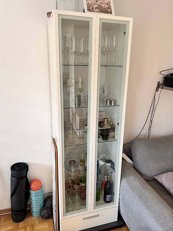 Vitrines: Glasvitrine weiss  – D'occasion à Zürich par max_j8tw