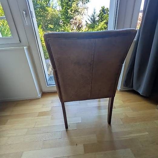 Interio Sedie: Brown leather chair – Usato da Schlieren venduto da tan313 2