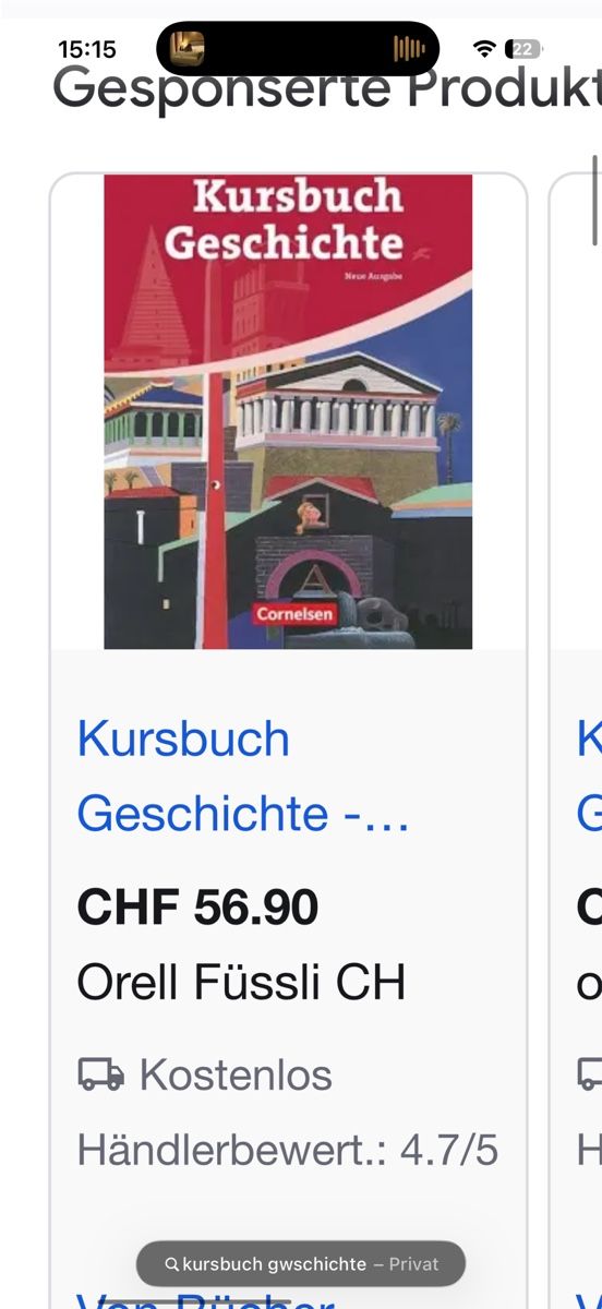 Livres: Kursbuch Geschichte Cornelsen Geschichtsbuch – Neuf (Voir description) à Gampel par 123user456 2