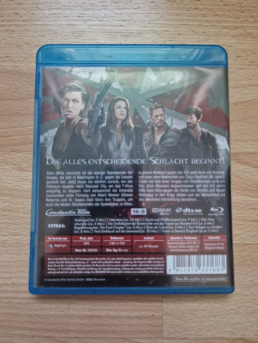 Alle DVDs: Resident Evil The Final Chapter Blu-ray  – Gebraucht aus Fahrwangen von luk_bhw7 2