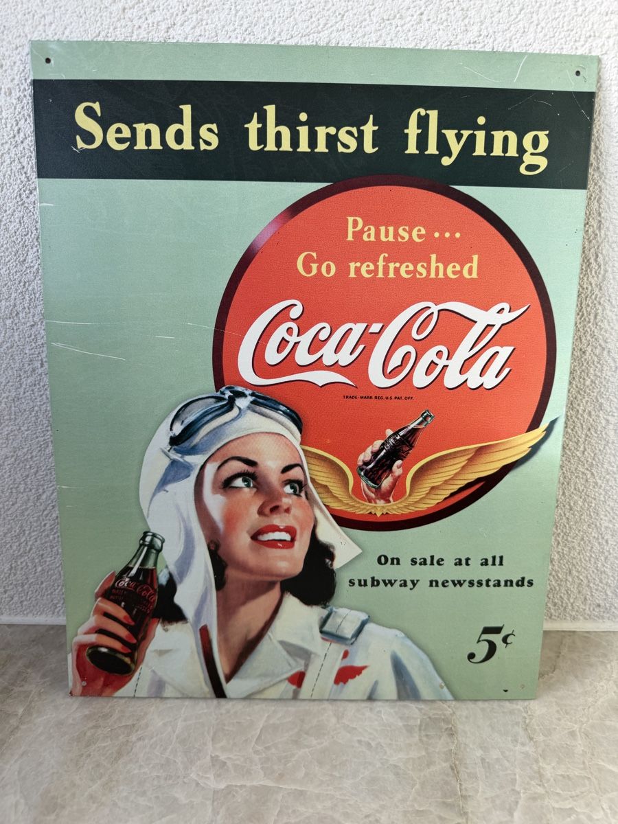 Coca-Cola Tutte le decorazioni: Coca-Cola Blechschild – Usato da Bertschikon venduto da xty_yf6h