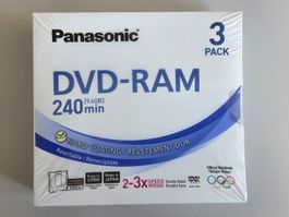 Panasonic DVD-RAM LM-AD240E3 – 3er-Pack – Neu & OVP