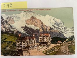Ansichtskarte Kleine Scheidegg Jungfrau, 1909 mit Stempel