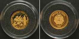 TONGA 10 Pa'anga 1998 PORT-AU-PRINCE Gold 1/25 oz PP