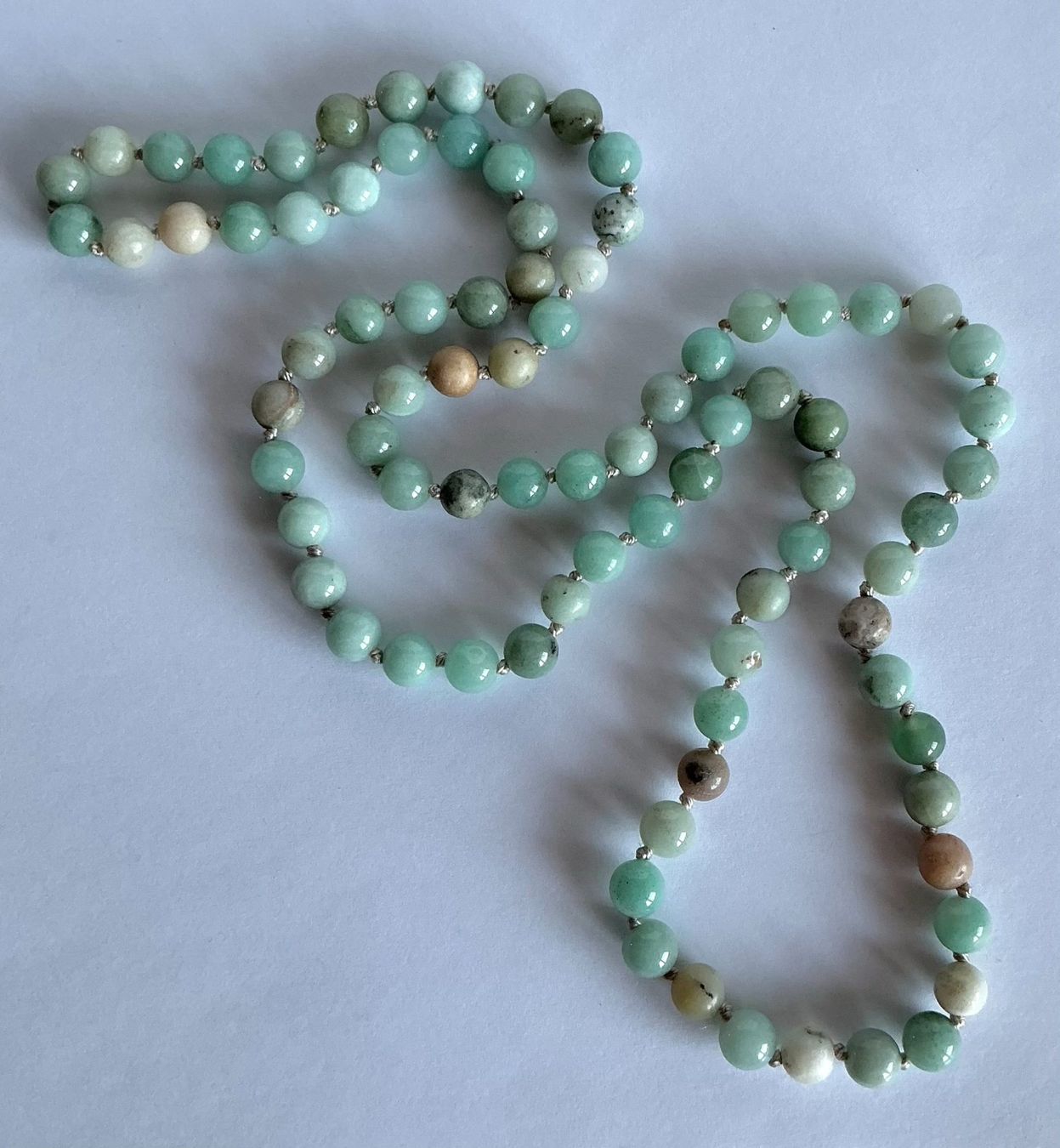 Colliers: SET KETTE ECHTER AMAZONIT UND ARMBAND MIT BEADS MURANO STYLE – Neuf avec emballage d'origine à Berg TG par magginello 4