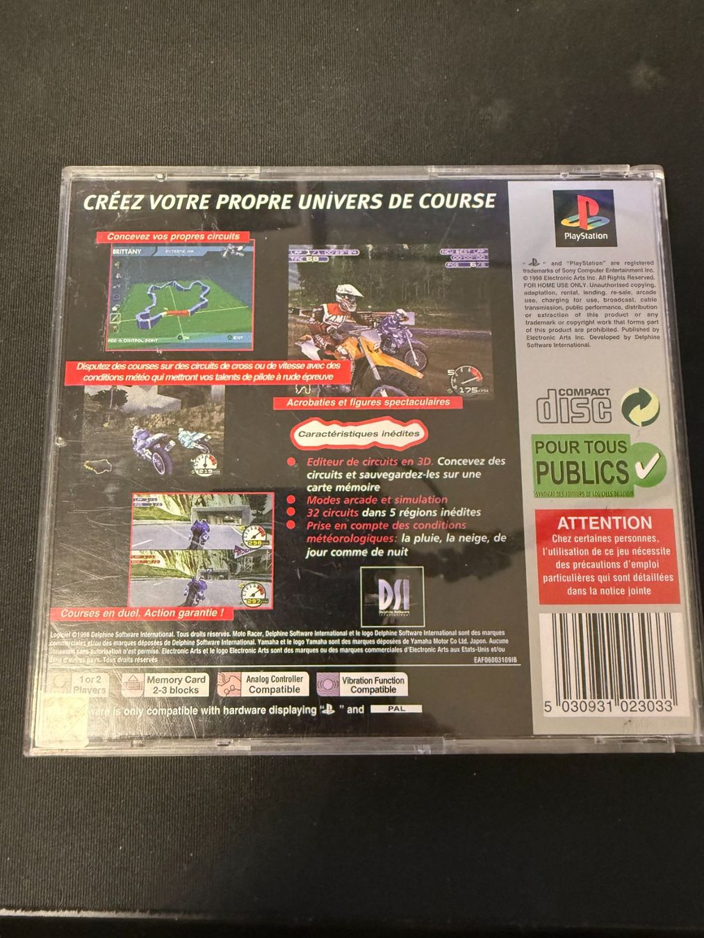 Sony Giochi: Moto Racer 2 - PS1 – Usato da Pont-de-la-Morge venduto da Darfal 2