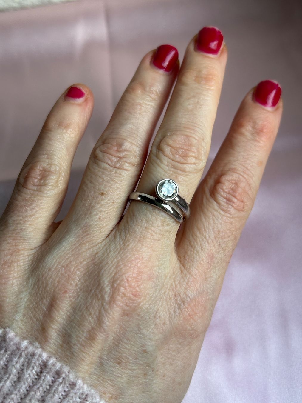 Bagues: Silberring WHITE (59/19.5) – D'occasion à Laufen par Bellebellezza 1