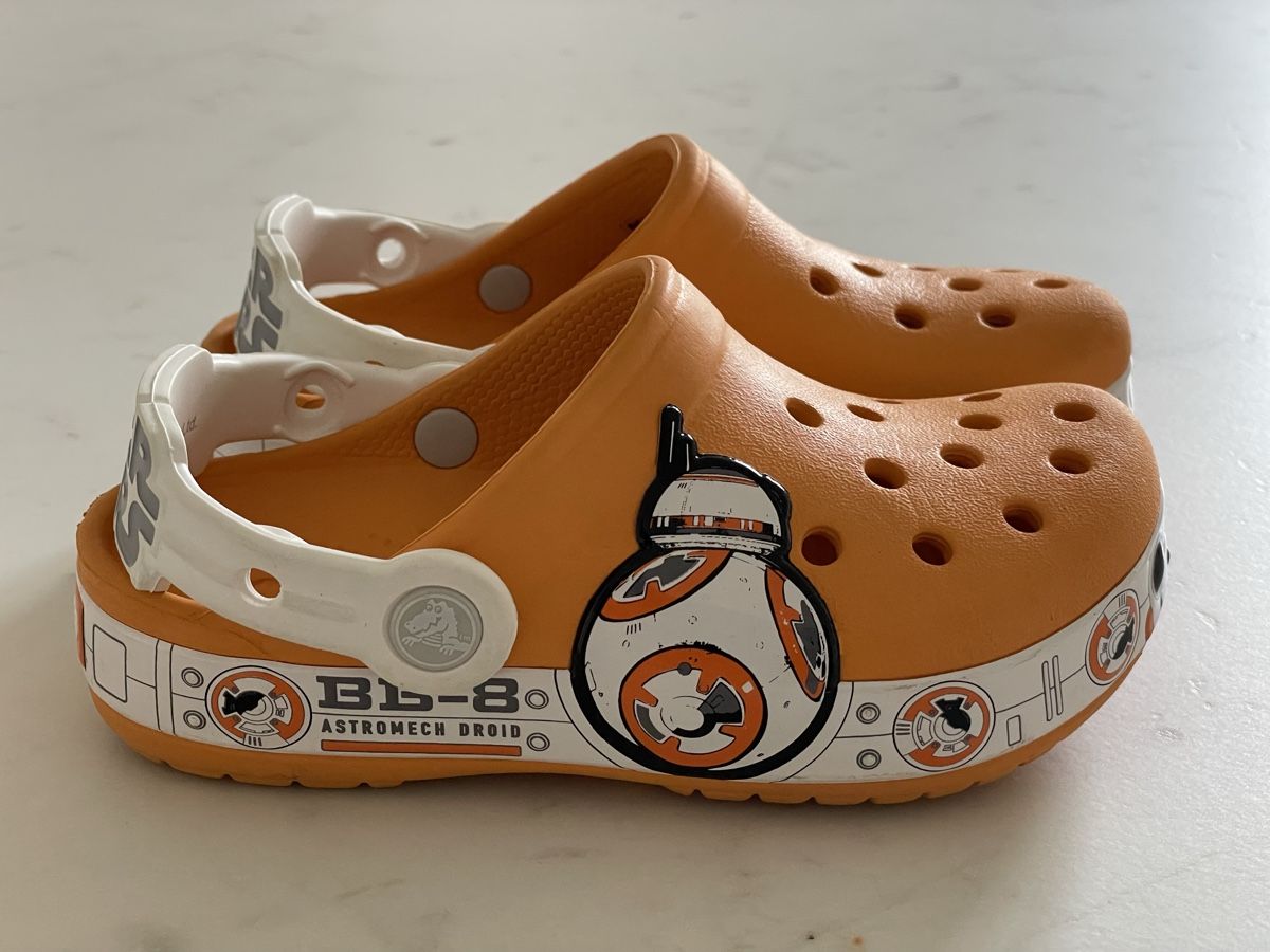 Crocs Scarpe per ragazzi: Star Wars BB-8 Crocs, Size 10/11, Orange! – Usato da Lausanne venduto da Jarosz 1