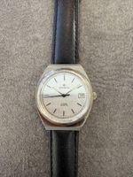 Montre Continental 35mm quartz cadran argent bracelet cuir