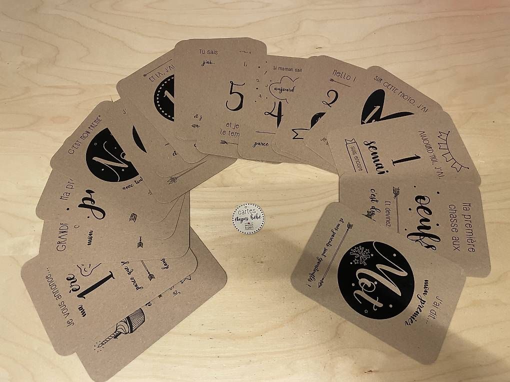 Spiele: Cartes étapes bébé – Gebraucht aus Les Monts-de-Pully von Shibby09