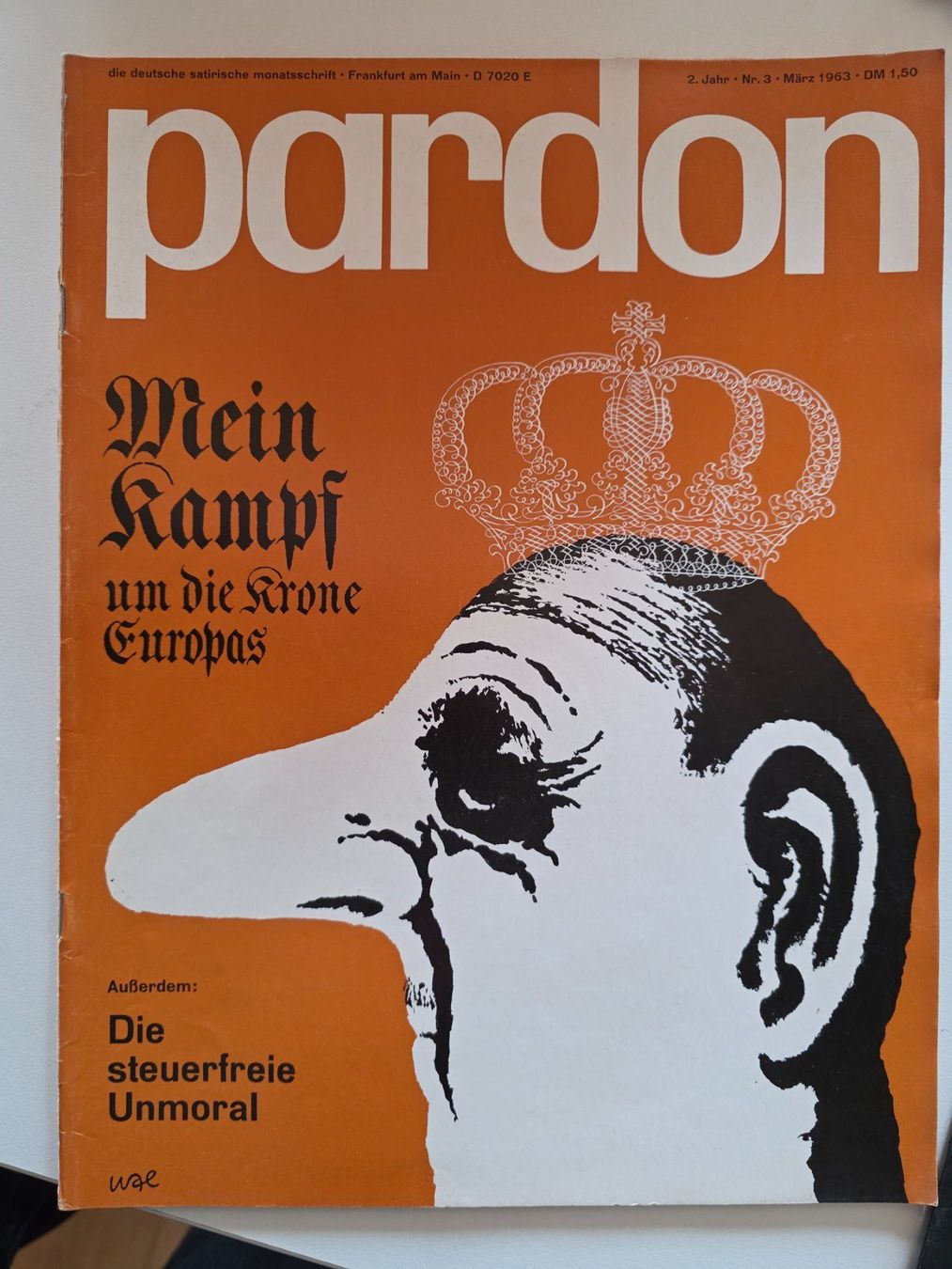 Riviste & Magazine: Kult Satire Comedy Zeitschrift PARDON 3/ 1963 – Usato da Walterswil BE venduto da Lonitti