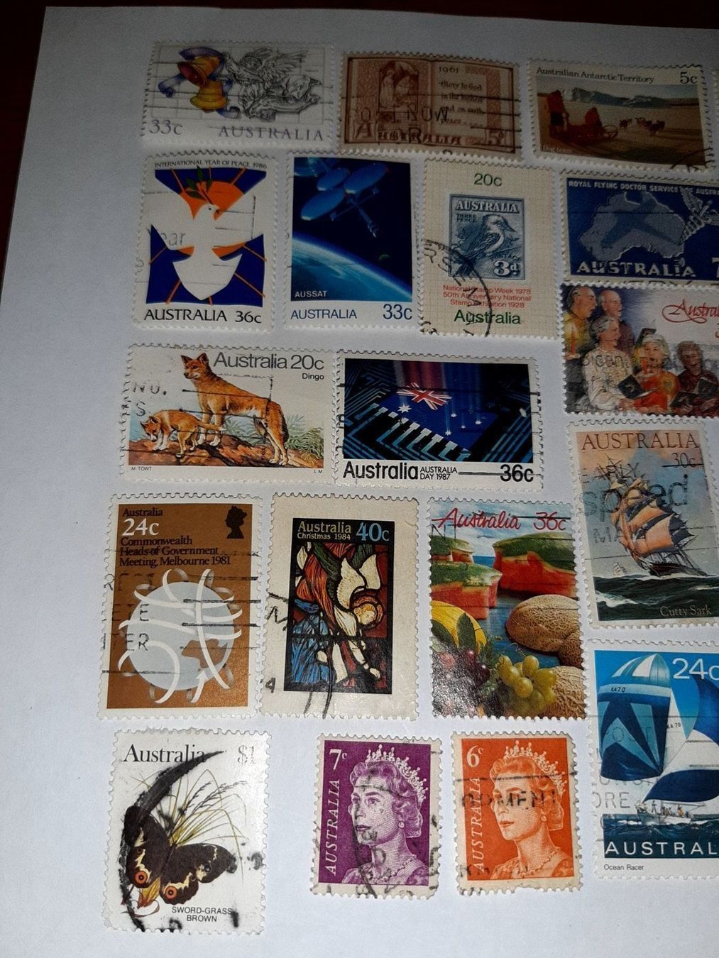 Tutti i francobolli: 24 timbres divers australie – Usato da Le locle venduto da juliensaran 1