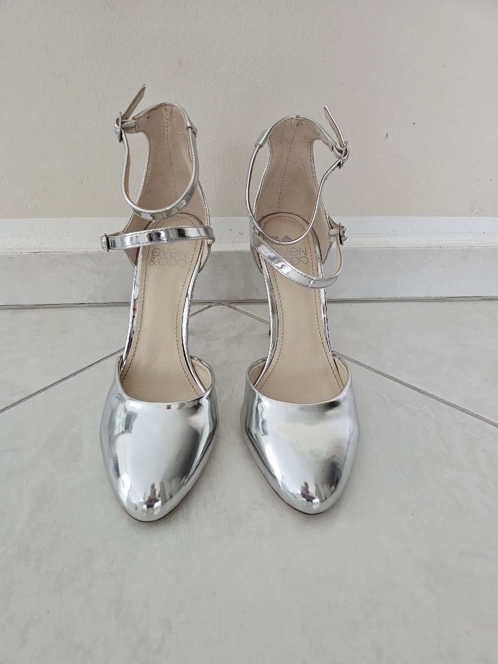 Damenschuhe: Even & Odd High Heel Pumps Silber – Neu (gemäss Beschreibung) aus Steinmaur von Kiki_m240 2