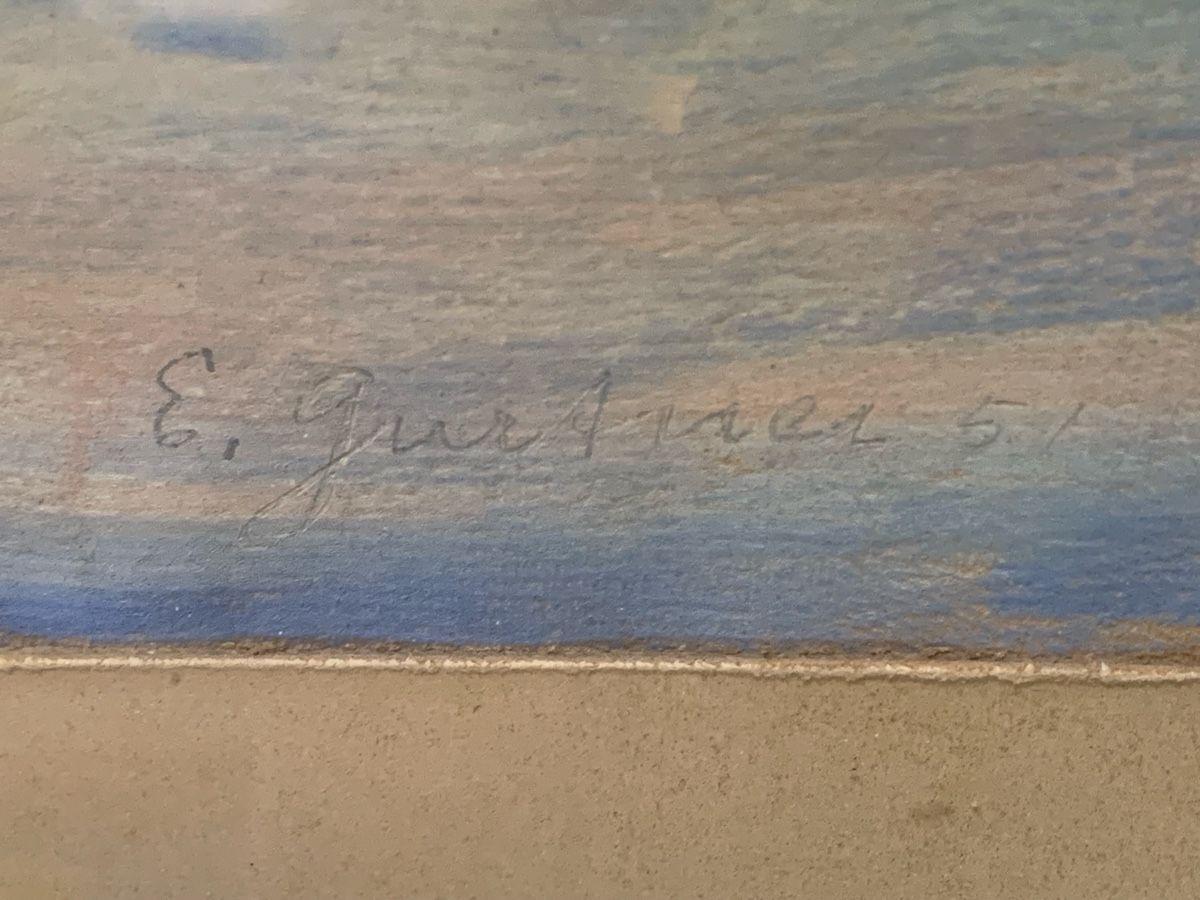 Gemälde: E. GURTNER 1951  – Gebraucht aus Wolfhalden von SecondAntique 2