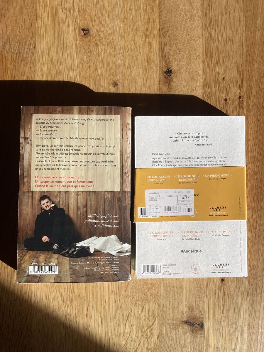 Libri: 2 romans Guillaume Musso – Usato da Hérémence venduto da saburan 1