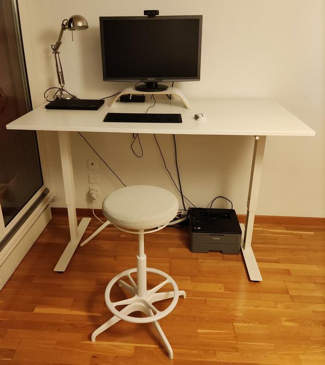 TROTTEN scrivania, bianco, 160x80 cm - IKEA Svizzera