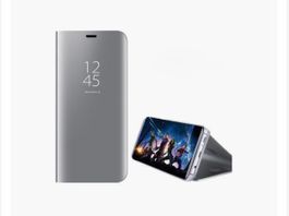 IPHONE X - XS - ETUI-FLIP COVER-Argent
