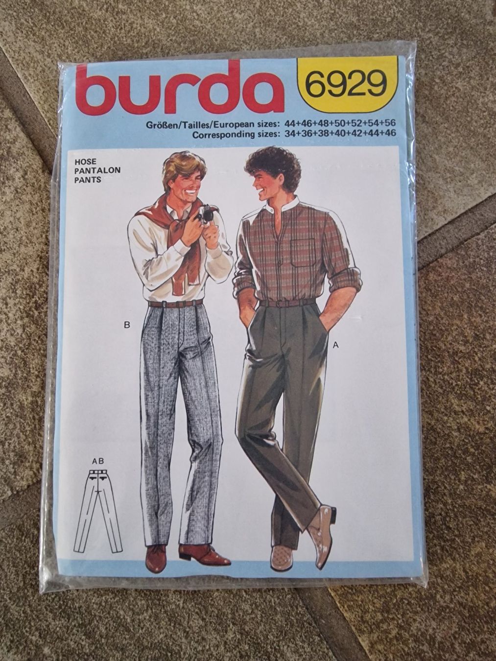 Cartamodelli: Burda Schnittmuster Männer-Hose – Nuovo e nell'imballaggio originale da Wangen ZH venduto da SIBIRO